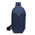 Ozuko 9321 Outdoor Anti-Theft Oxford Cloth Men Chest Bag Waterproof Messenger Bag with External U...