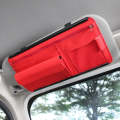 Car Sun Block Glasses Case Document Holder Car Plastic Frame Zipper Type Multi-Function Card Bag ...