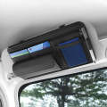 Car Sun Block Glasses Case Document Holder Car Plastic Frame Zipper Type Multi-Function Card Bag ...