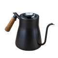 304 Stainless Steel Coffee Hand Pot Wooden Handle Coffee Pot Teflon Long-Mouth Slender Pot, Style...