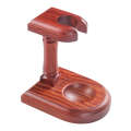 Solid Wood Pipe Rack Seat Single Pipe Pipe Display Stand Retro Removable Red Sandalwood Pipe Rack...