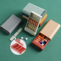3 PCS Portable Sealed Pill Storage Box Divided Into Compartments Portable Mini Pill Box(Green)