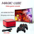 M12 Mini Cube Arcade Game Console HD TV Game Player Support TF Card with Black+Red Controllers 128G