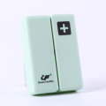 Folding Portable Sealed and Dispensing Small Pill Box(Green)