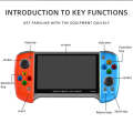 X19 Plus 5.1 inch Screen Handheld Game Console 8G Memory Support TF Card Expansion & AV Output(Red)