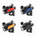 500LM Bicycle Light Mobile Phone Holder Multi-Function Riding Front Light With Horn 2400 mAh (Bla...