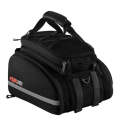 CBR Bike Hard Shell Shelf Bag Travel Bag Bicycle Hard Shell Shoulder Bag(Black)