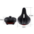 Bicycle Seat With Taillights With Light Mountain Bike Bicycle Saddle Seat Cushion(Black)