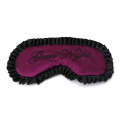 Comfortable Imitation Silk Satin Personalized Travel Sleep Mask Eye Cover(Purple)