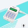 4 Slots Smart Intelligent Battery Charger with LCD Display for AA / AAA NiCd NiMh Rechargeable Ba...