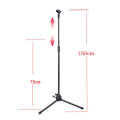 ML01  Live Microphone Lift Stand Floor Microphone Stand Stage Performance Vertical Tripod