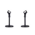 2 PCS Desktop Microphone Stand Desktop Multifunctional Live Microphone Stand  without Lifting (ZM...