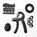 5 In 1 Counting Grip Device Fitness Adjustment Grip Device  Finger Trainer Set(Black)