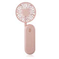 LN2 Hanging Neck Small Fan Outdoor Foldable USB Lazy Handheld Fan(Pink)