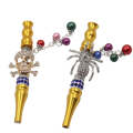 Metal Pipe Hookah Nozzle With Diamond Pendant(Spider)