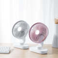 D77 Desktop Automatic Shaking hHead Fan Mute Portable Home Office Dormitory USB Fan(Rose Pink)