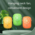 LY-ZYF02 Mini Hanging Neck Fan Portable Outdoor Handheld Fan(Yellow)