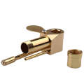 Metal Brass Pipe Golden Removable Small Pipe