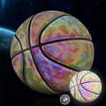 MILACHIC Number 7 Holographic Reflective Basketball Visible at Night Rainbow Star Basketball(Colo...