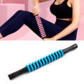 Wolf Tooth Stick Hand-Held Fascia Stick Leg Muscle Relaxation Roller Yoga Fitness Supplies(Blue)