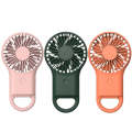 Handheld Pocket Mini Small Fan Portable Charging Outdoor USB Fan With 7 Color Light(Orange)
