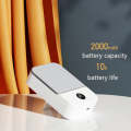 DQ205 Summer Mini Hanging Neck Fan USB Portable Student Silent High Wind Bladeless Fan(White)