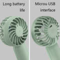 Handheld Pocket Fan USB Desktop Mini Quiet Fan(Gray)