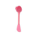 Hand-Held Silicone Cleansing Brush And Mask Brush Pink Double-head Knife