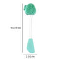 Hand-Held Silicone Cleansing Brush And Mask Brush Green White Double-head Knife
