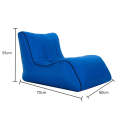 BB1803 Foldable Portable Inflatable Sofa Single Outdoor Inflatable Seat, Size: 70 x 60 x 55cm(Navy)