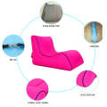 BB1803 Foldable Portable Inflatable Sofa Single Outdoor Inflatable Seat, Size: 70 x 60 x 55cm(Navy)