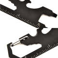 7 in 1 Outdoor Multi-Function Keychain Tool Card(Black)