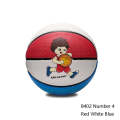 MILACHIC Rubber Material Wear-Resistant Basketball(8402 Number 4 (Red White Blue))