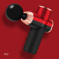 12V Mini Fascia Gun  Electrical Muscle Relax Massage Gun(Black Red)
