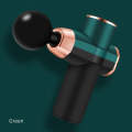12V Mini Fascia Gun  Electrical Muscle Relax Massage Gun(Black Green)