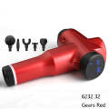 Muscles Relax Massager Portable Fitness Equipment Fascia Gun, Specification: 6232 32 Gears Red(EU...