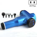 Muscles Relax Massager Portable Fitness Equipment Fascia Gun, Specification: 6232 32 Gears Blue(U...