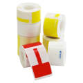 QR-285A Printer Thermal Sticker Paper Cable Label Paper 100 Sheet  T Type 38 x 25 + 35 (White)