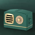 3xUSB Port +4 x Jack Retro Speaker Radio Shape Socket With Line With Switch And Protective Door S...