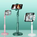 4 PCS Desktop Stand Mobile Phone Tablet Live Broadcast Stand Telescopic Disc Stand, Colour: Pink