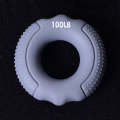 Silicone Gripper Finger Exercise Grip Ring, Specification: 100LB (Dot Gray)