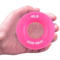 Silicone Gripper Finger Exercise Grip Ring, Specification: 40LB (General Rose Red)