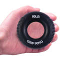 Silicone Gripper Finger Exercise Grip Ring, Specification: 80LB (General Black)
