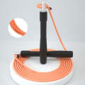 AMYUP Adjustable Bearing Anti-winding PVC Steel Wire Skipping Rope, Cable Length: 3m(Orange)