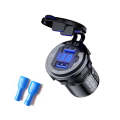 Aluminum Alloy Double QC3.0 Fast Charge With Button Switch Car USB Charger Waterproof Car Charger...