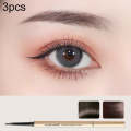 3 PCS MAYCHEER 3117 Small Gold Bars Double Eyebrow Pencil Thin Head Waterproof Non-bleeding Eyebr...