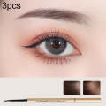 3 PCS MAYCHEER 3117 Small Gold Bars Double Eyebrow Pencil Thin Head Waterproof Non-bleeding Eyebr...