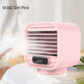 Desktop Cooling Fan USB Portable Office Cold Air Conditioning Fan, Colour: M302 Girl Pink
