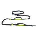 Running Reflective Double Telescopic Dog Rope Dog Chain Traction(Fluorescent Green)
