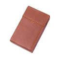 PU Leather Business Portable Cigarette Case(Brown)